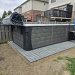 Swim spa pads plastic